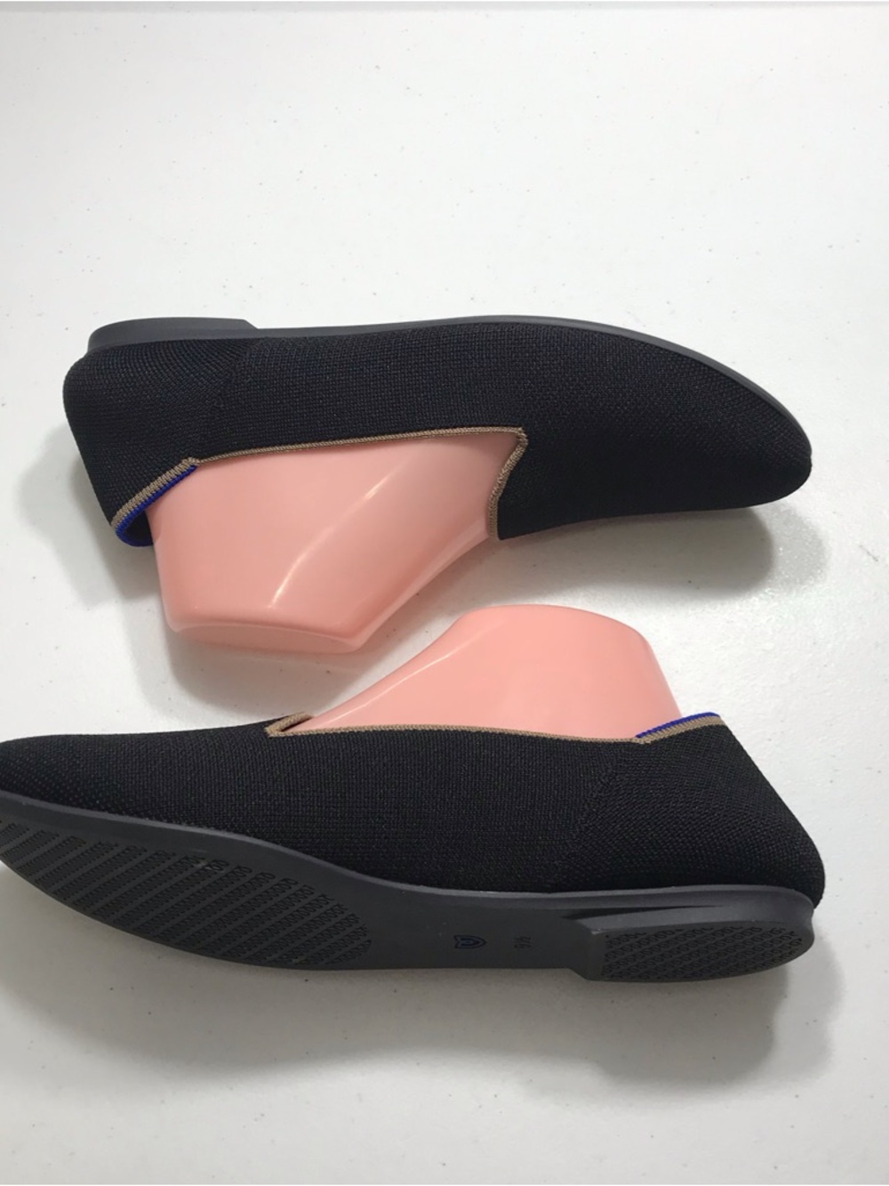 Rothy's Black Knit Slip-On Loafers with Tan Trim Size 9.5 SB- - Picture 10 of 10